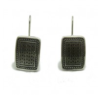 E000697 Sterling silver earrings solid 925 Empress 